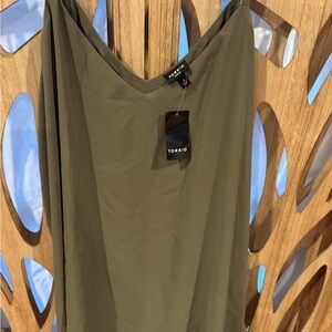 Torrid Olive Green Slip top
